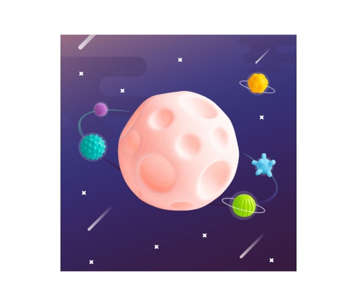 WOOPIE BABY Klocki Sensoryczne do Ściskania 8 el.