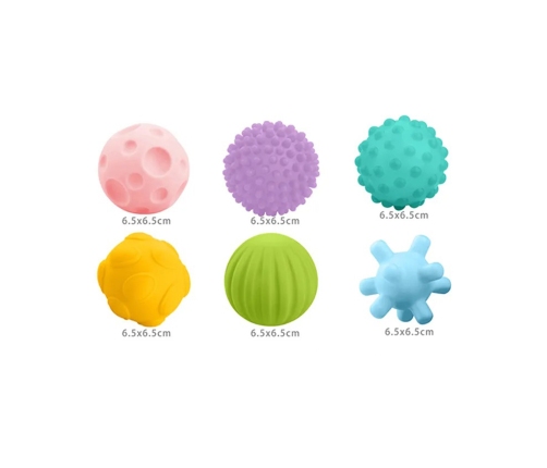 WOOPIE BABY Klocki Sensoryczne do Ściskania 6 el.