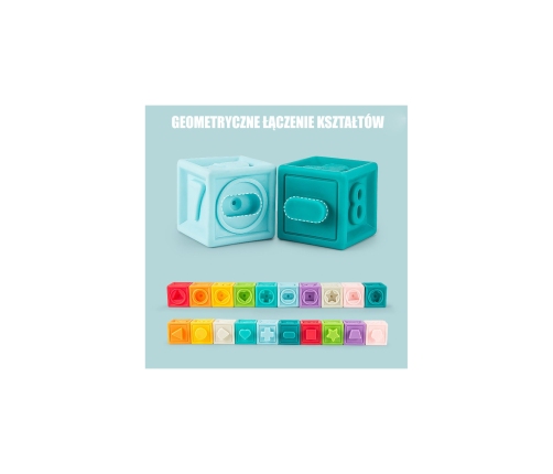 WOOPIE BABY Sensory Puzzles Squeeze Puzzle Sound Learning to Count 20 el.