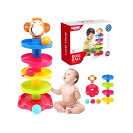 WOOPIE BABY Kulodrom Tor Kulkowy Zestaw Spirala + 3 Kulki