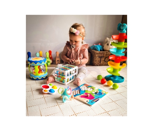 WOOPIE BABY Kulodrom Tor Kulkowy Zestaw Spirala + 3 Kulki