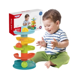 WOOPIE BABY Kulodrom Tor Kulkowy Zestaw Spirala + 3 Kulki