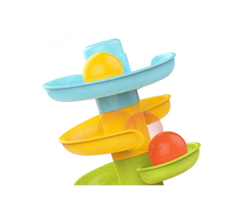 WOOPIE BABY Kulodrom Tor Kulkowy Zestaw Spirala + 3 Kulki