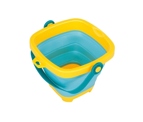 WOOPIE BABY Zestaw Wiaderko Składane z Grabkami Łopatką Foremki Niebieskie