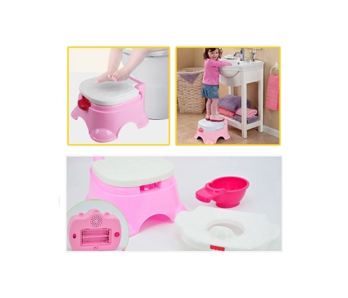 WOOPIE BABY Pierwszy Nocnik dla Dziecka z Muzyką 3w1 Krzesełko Stopień