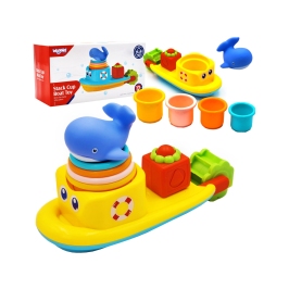 WOOPIE BABY Zabawka Wodna Statek Wieloryb Kubeczki Przelewowe
