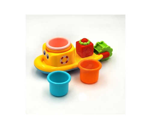 WOOPIE BABY Zabawka Wodna Statek Wieloryb Kubeczki Przelewowe