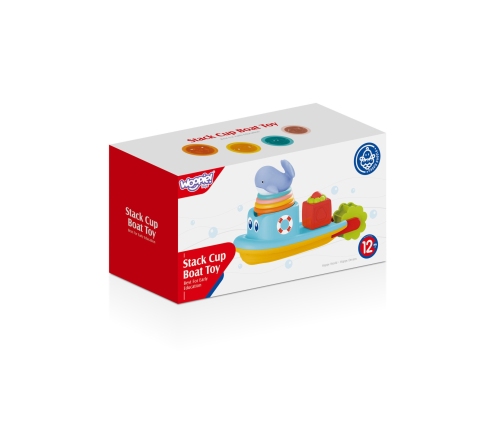 WOOPIE BABY Zabawka Wodna Statek Wieloryb Kubeczki Przelewowe