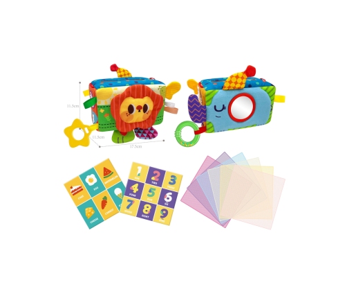 WOOPIE BABY Zabawka Edukacyjna Sensoryczna Pani Metka Pudełeczko Chusteczek