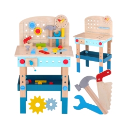 TOOKY TOY Drewniany Stół Do Majsterkowania Warsztat TOOKY TOY Drewniany Stół Do Majsterkowania Warsztat
