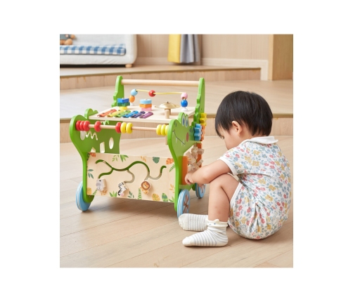 VIGA Drewniany Pchacz Edukacyjny Krokodylek 12w1