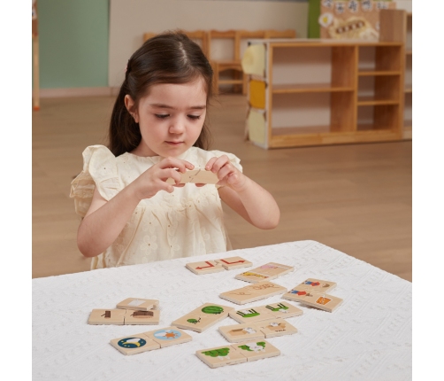 VIGA Drewniana Układanka Puzzle Przeciwieństwa