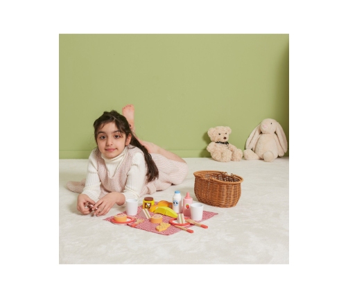 VIGA Drewniany Zestaw Piknikowy 30 el.