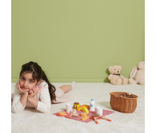 VIGA Drewniany Zestaw Piknikowy 30 el.