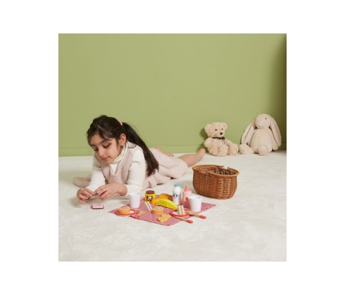 VIGA Drewniany Zestaw Piknikowy 30 el.