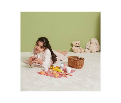 VIGA Drewniany Zestaw Piknikowy 30 el.