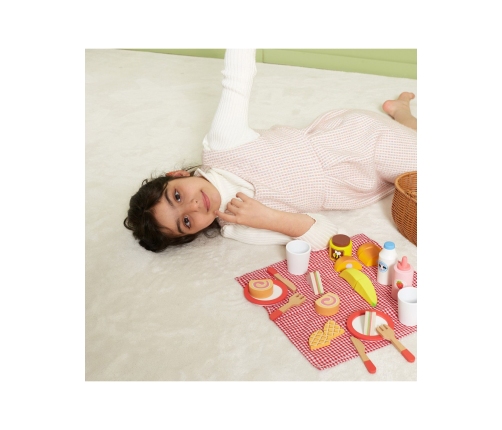 VIGA Drewniany Zestaw Piknikowy 30 el.