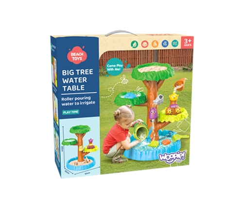 WOOPIE Stolik Wodny 2w1 Piaskownica Wesołe Drzewko 8 akc.