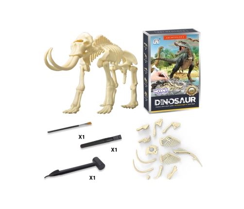 WOOPIE Zabawka Kreatywna Dinozaur Szkielet Wykopalisko Archeologiczne
