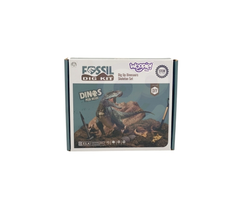 WOOPIE Wykopalisko 6w1 Dinozaur Szkielet Mały Archeolog 6 szt.