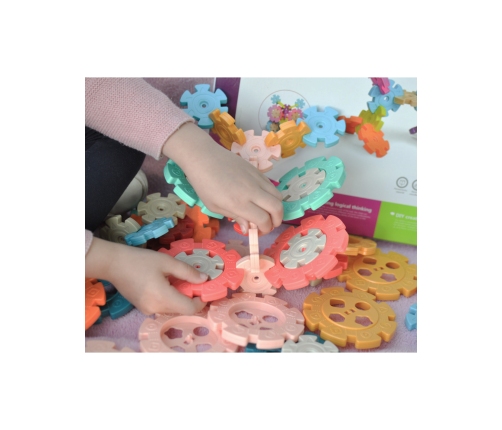 WOOPIE Klocki Konstrukcyjne Wafle Jeżyki 52 el.