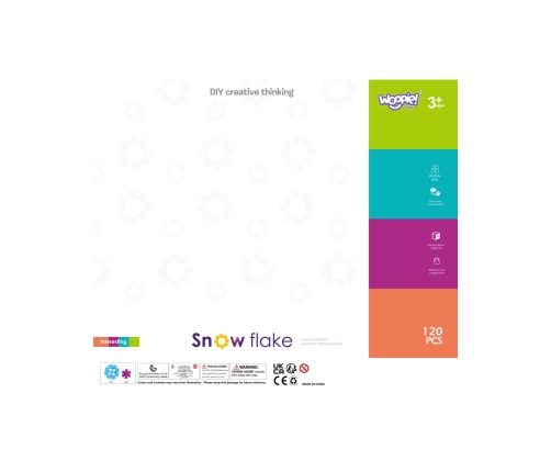 WOOPIE Klocki Konstrukcyjne Wafle Jeżyki 120 el.
