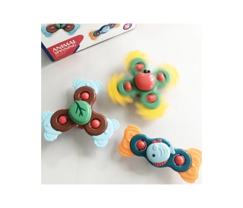 WOOPIE BABY Spiner Zabawka Sensoryczna Edukacyjna 3w1 Kolorowe