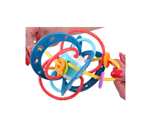 WOOPIE BABY Zabawka Sensoryczna 2w1 Gryzak Grzechotka Montessori