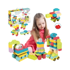 WOOPIE Duże Klocki Konstrukcyjne Edukacyjne dla Dzieci 86 el. - Wyparzanie w 120 stopniach WOOPIE Duże Klocki Konstrukcyjne Edukacyjne dla Dzieci 86 el. - Wyparzanie w 120 stopniach