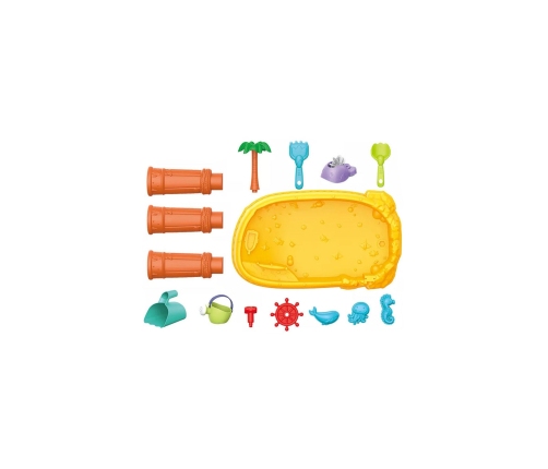 WOOPIE Attīstošs galds ar smilškasti 2in1