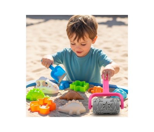 WOOPIE Zestaw do Piasku Dinozaury Wykopalisko 9 el.