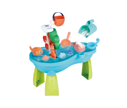 WOOPIE Stolik Wodny 2w1 Piaskownica Wodospad 10 el.