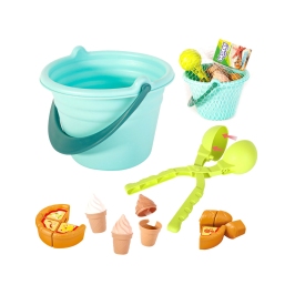 WOOPIE Zestaw do Piasku FUN ICE CREAM Lody 2w1 Fabryka Śnieżek 15 el.