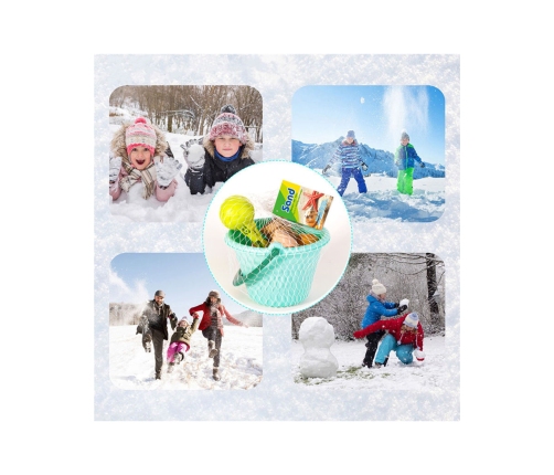 WOOPIE Zestaw do Piasku FUN ICE CREAM Lody 2w1 Fabryka Śnieżek 15 el.