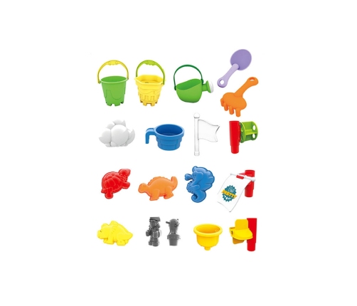 WOOPIE Stolik Wodny Piaskownica 3w1 Statek Piracki 13 el.