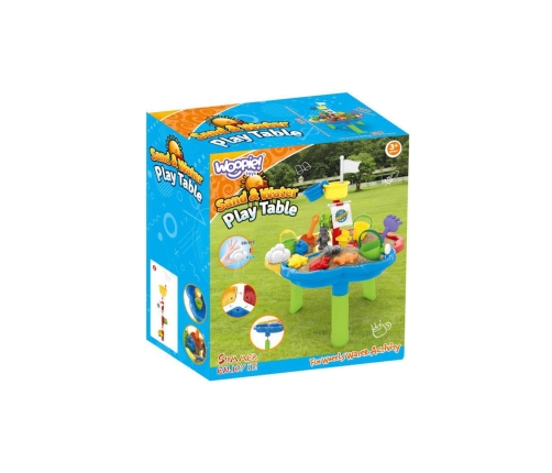 WOOPIE Stolik Wodny Piaskownica 3w1 Statek Piracki 13 el.