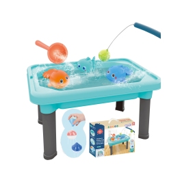 WOOPIE Stolik Wodny 3w1 Piaskownica Gra Łowienie Rybek 6 el. WOOPIE Stolik Wodny 3w1 Piaskownica Gra Łowienie Rybek 6 el.
