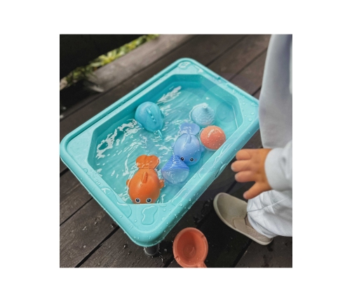 WOOPIE Stolik Wodny 3w1 Piaskownica Gra Łowienie Rybek 6 el.