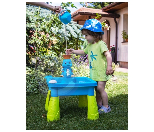 WOOPIE Stolik Wodny 2w1 Piaskownica Kaczuszka Wodospad 9 akc.