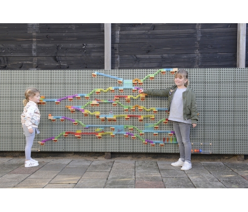 MASTERKIDZ Zestaw Konstrukcyjny Tor dla Piłek do Tablica STEM 63 el.