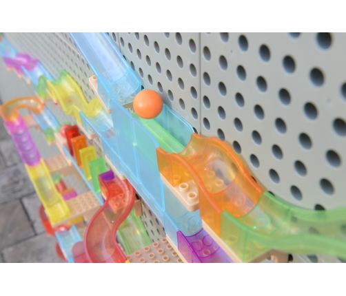 MASTERKIDZ Zestaw Konstrukcyjny Tor dla Piłek do Tablica STEM 63 el.