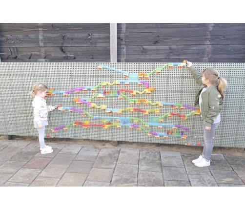 MASTERKIDZ Zestaw Konstrukcyjny Tor dla Piłek do Tablica STEM 63 el.