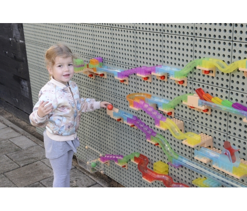 MASTERKIDZ Zestaw Konstrukcyjny Tor dla Piłek do Tablica STEM 63 el.