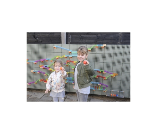 MASTERKIDZ Zestaw Konstrukcyjny Tor dla Piłek do Tablica STEM 63 el.