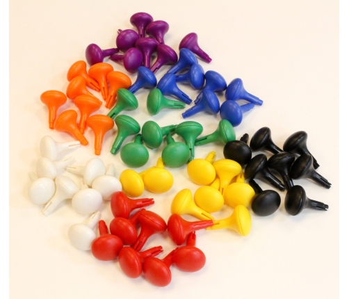 MASTERKIDZ Kolorowe Kołeczki Jumbo do Tablicy STEM 64 Szt. - 8 Kolorów