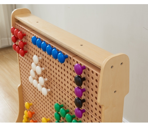 MASTERKIDZ Kolorowe Kołeczki Jumbo do Tablicy STEM 128 Szt. - 8 Kolorów