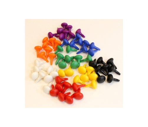 MASTERKIDZ Kolorowe Kołeczki Jumbo do Tablicy STEM 128 Szt. - 8 Kolorów