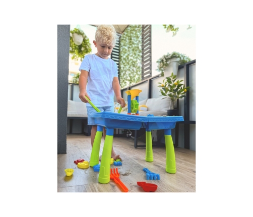 WOOPIE Attīstošs galds ar smilškasti 2in1