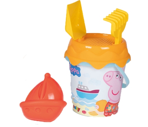 SMOBY Wózek z Wiaderkiem i Akcesoriami do Piasku Świnka Peppa