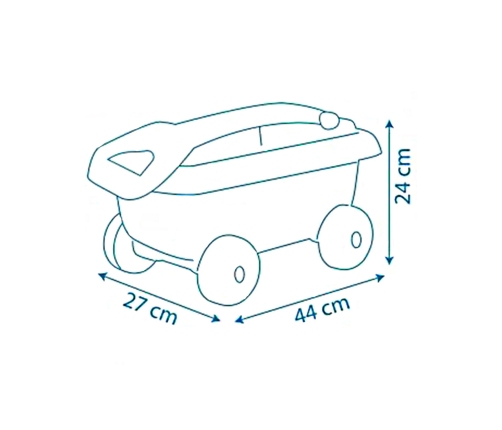 SMOBY Wózek z Wiaderkiem i Akcesoriami do Piasku Świnka Peppa